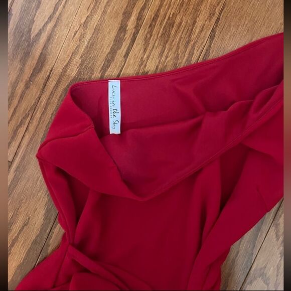 Lucy In The Sky-Red One-Shoulder Dress-XS - Picture 5 of 5